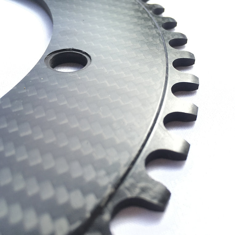 Premium carbon chainring by Digirit, the choice of Olympian track cyclists