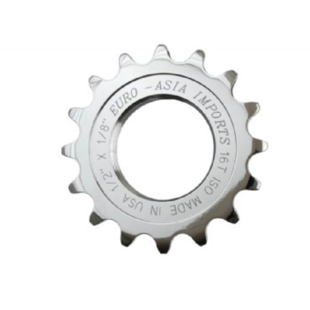Silver finish Euro-Asia Imports EAI, for 1/8'' chains, 16 teeth