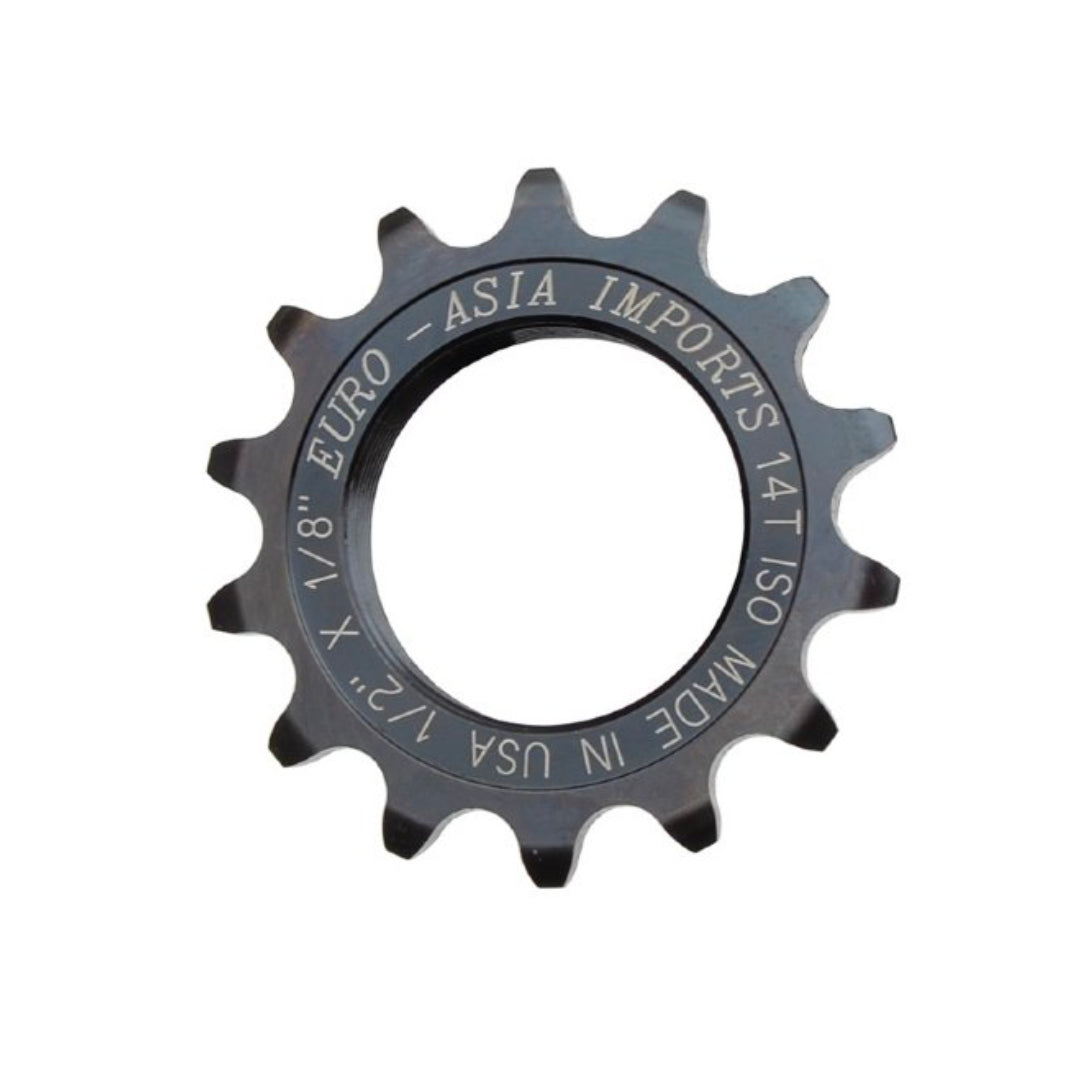 DELUXE stainless steel cog by Euro-Asia Imports EAI for 1/8'' chains, 14 teeth