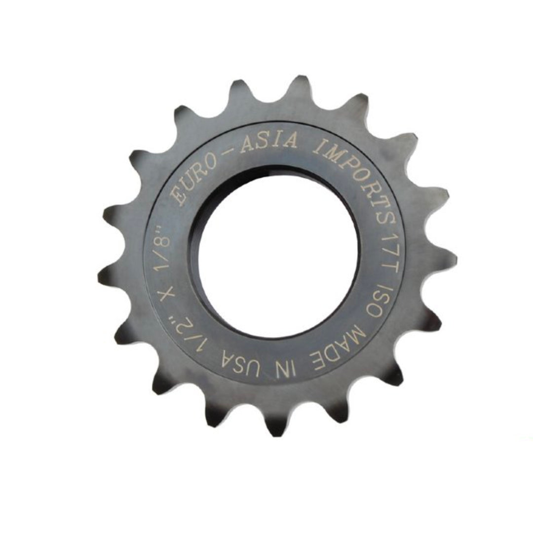 DELUXE stainless steel cog by Euro-Asia Imports EAI for 1/8'' chains, 17 teeth