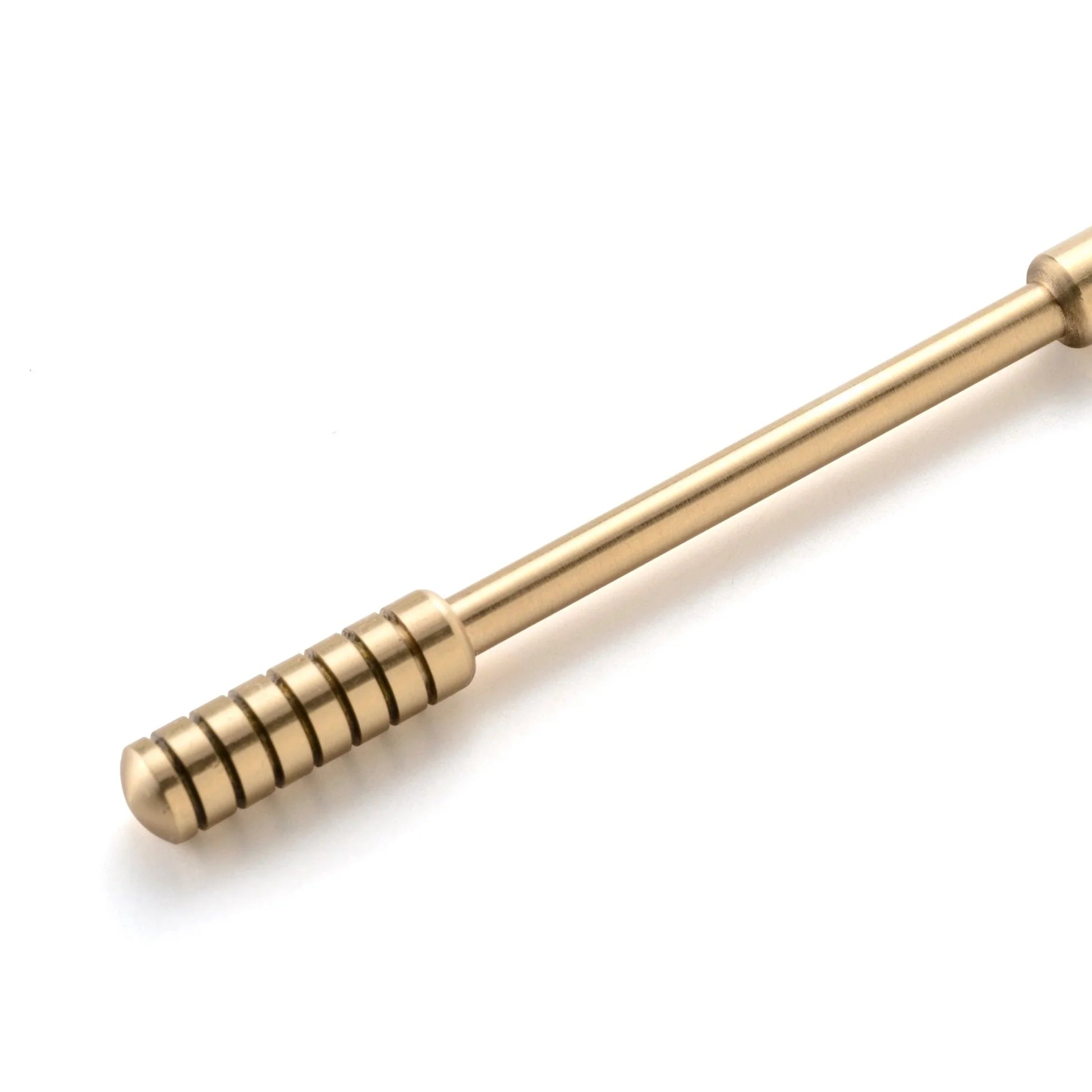 Grease dipper by runwell, close-up shot on the head of the tool, featuring honey dipper ridges