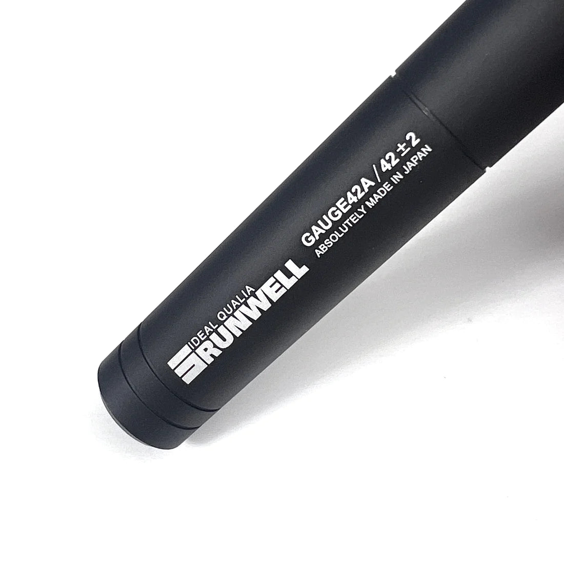 Product photo of a track chainline checker, closeup on the label