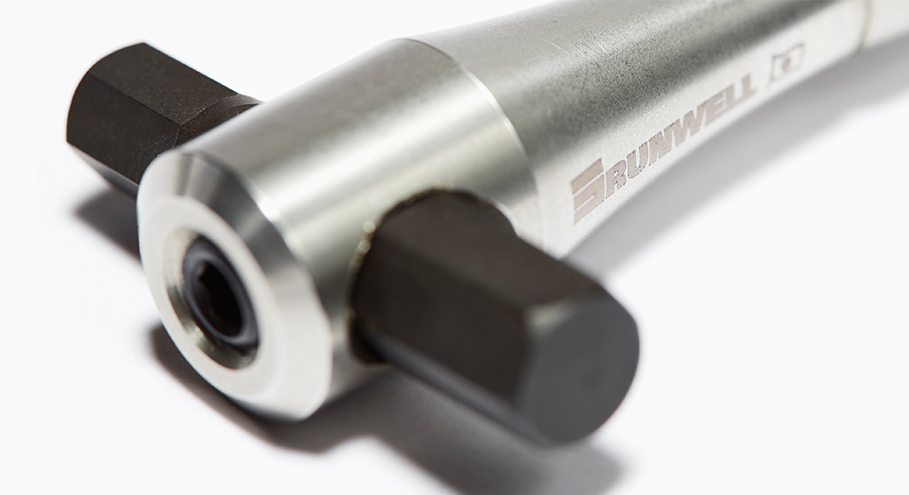 4-in-1 hex wrench, with bamboo design, by Runwell
