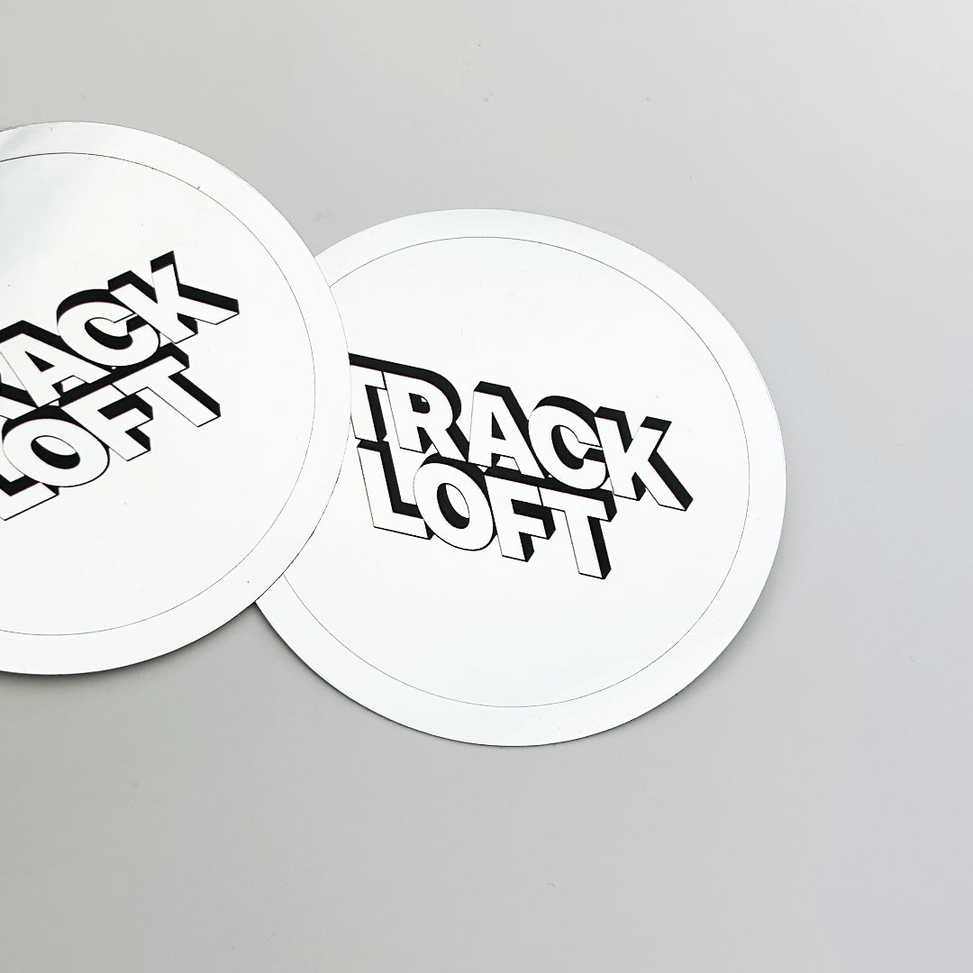 Silver Disc wheel valve cover sticker, pair. Close up