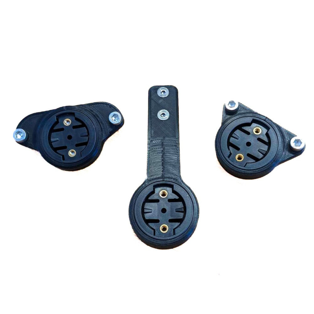 Left to right, SWAT-Specialized, PRO & BLENDR Bontrager Saddle rear attachment adaptor, comes with Garmin receiver, as picture, or Wahoo receiver.