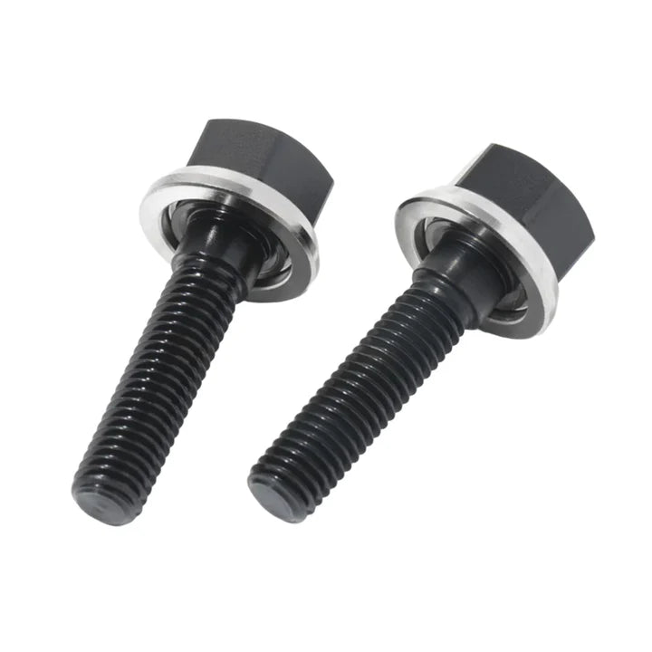 15M8 Hub Bolts by Runwell - Black/Silver