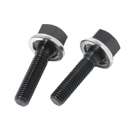 15M8 Hub Bolts by Runwell - Black/Silver