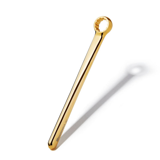 Premium tool 15mm spanner, Stainless steel plated gold by Runwell. Aqualia15