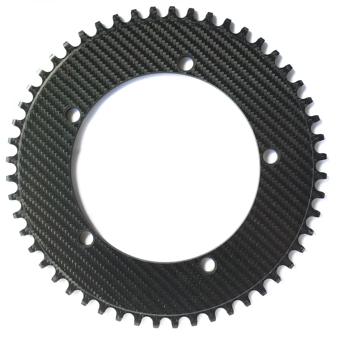 Premium carbon chainring by Digirit, the choice of Olympian track cyclists
