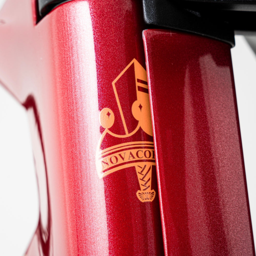 Novacorona Fierté track frame set. UCI legal. Red, Keirin, Sprint, Carbon