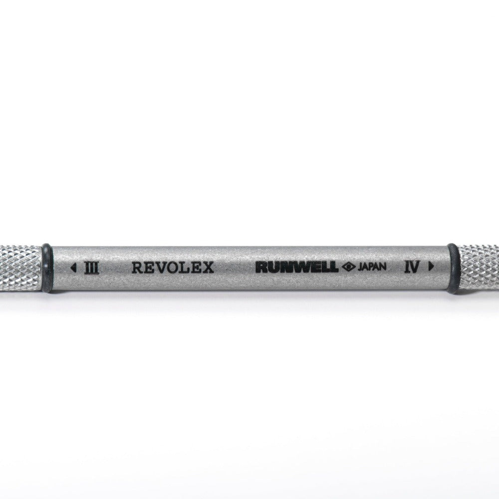 Hex 3 & 4 screwdriver type tool, stailess steel knurdled handle by Runwell