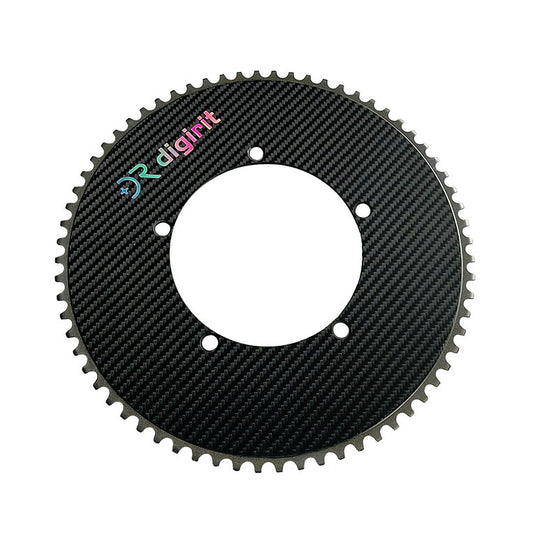 Premium carbon chainring by Digirit, the choice of Olympian track cyclists