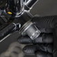 Hakurin stainless spacer being used on a track fixed gearbottom bracket to adjust chainline