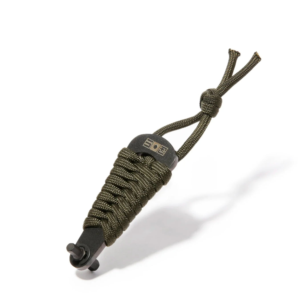 Green paracord wrapped SHINOBI45 tool, traditional japanese look for 4mm and 5mm hex bolts.