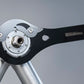 Boottom bracket tool by runwell, in action on a NJS bycicle's bottom bracket