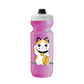 Cute pink GOOD LUCK Maneki Neko cat waterbottle, bidon designed in Montreal, 500ml