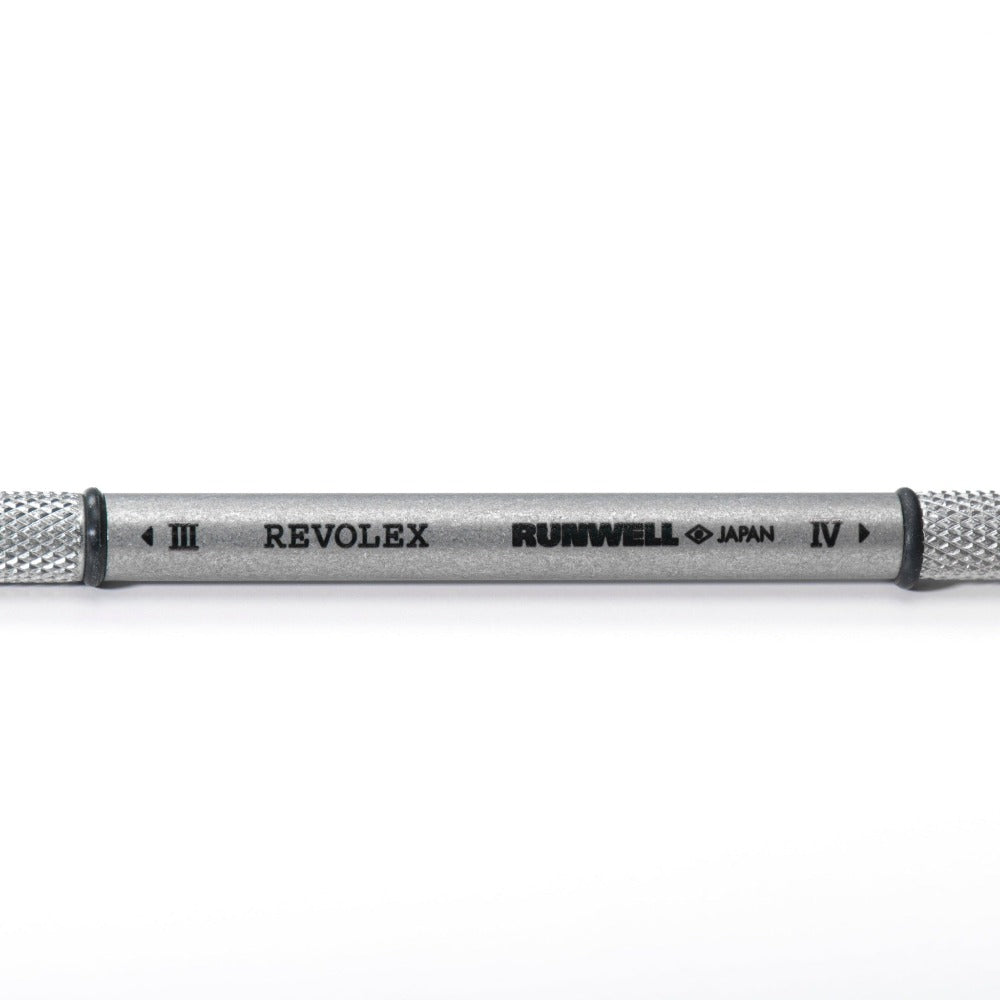 Hex 3 & 4 screwdriver type tool, stailess steel knurdled handle by Runwell